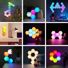 PST-HL10 Smart Life RGBIC Hexagon LED Wall Lights – 10-Panel Kit