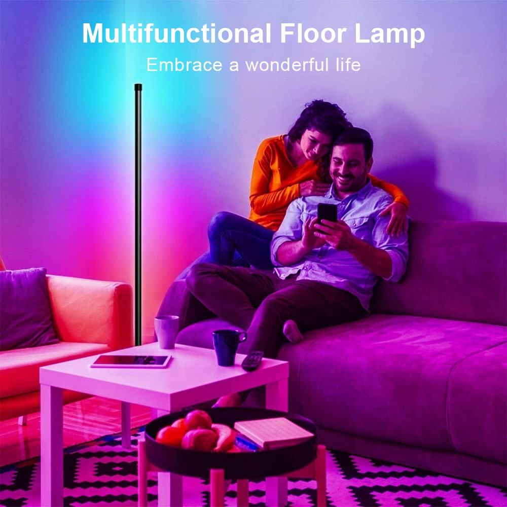 PST-QJD-01 Smart Wi-Fi & BT RGB Magic Colour Corner Floor Lamp – 1.2 m
