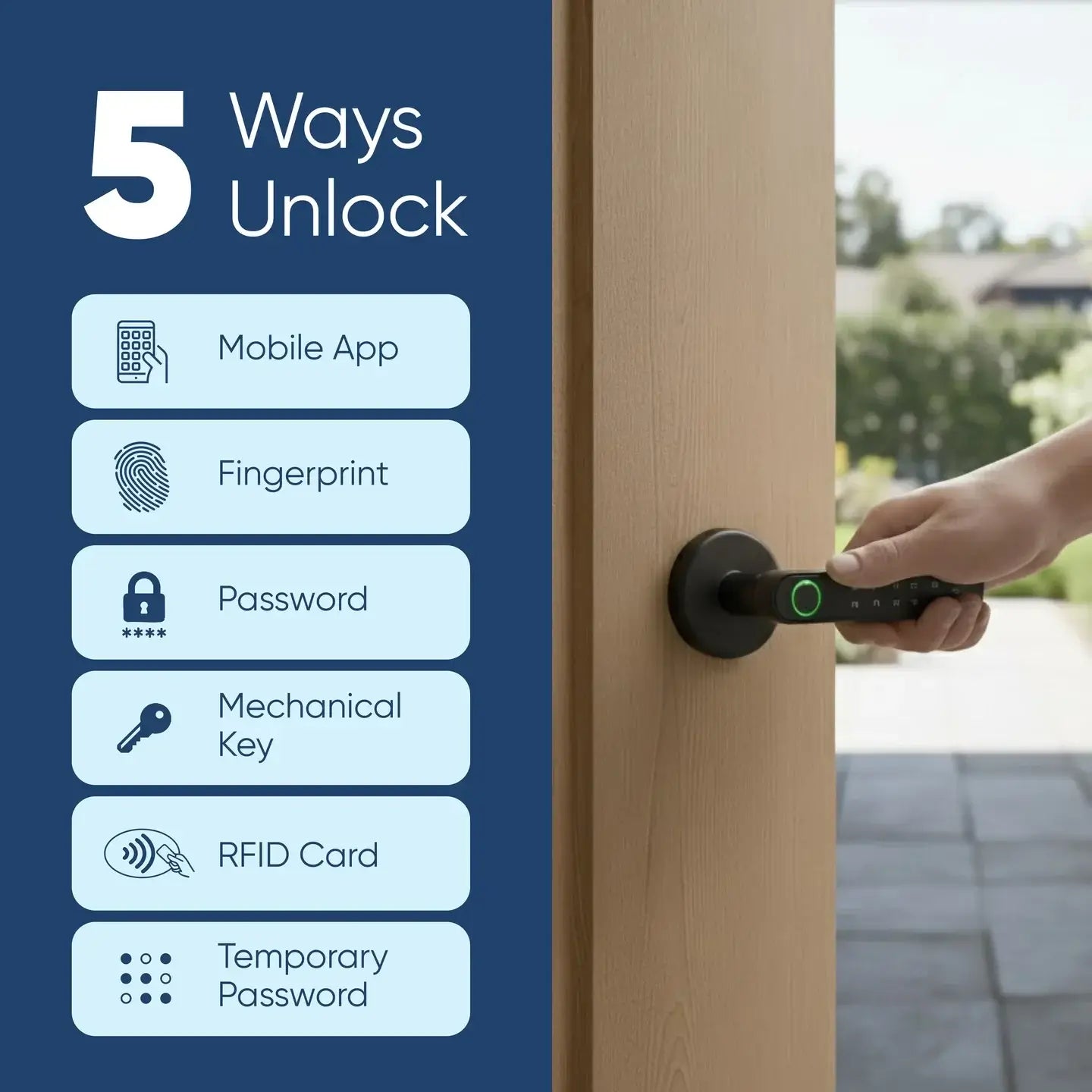 AZIOT Smart Handle Door Lock