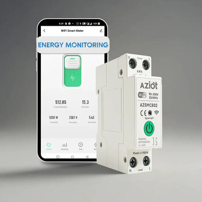 AZIOT 1P 63A Wi-Fi Smart Circuit Breaker