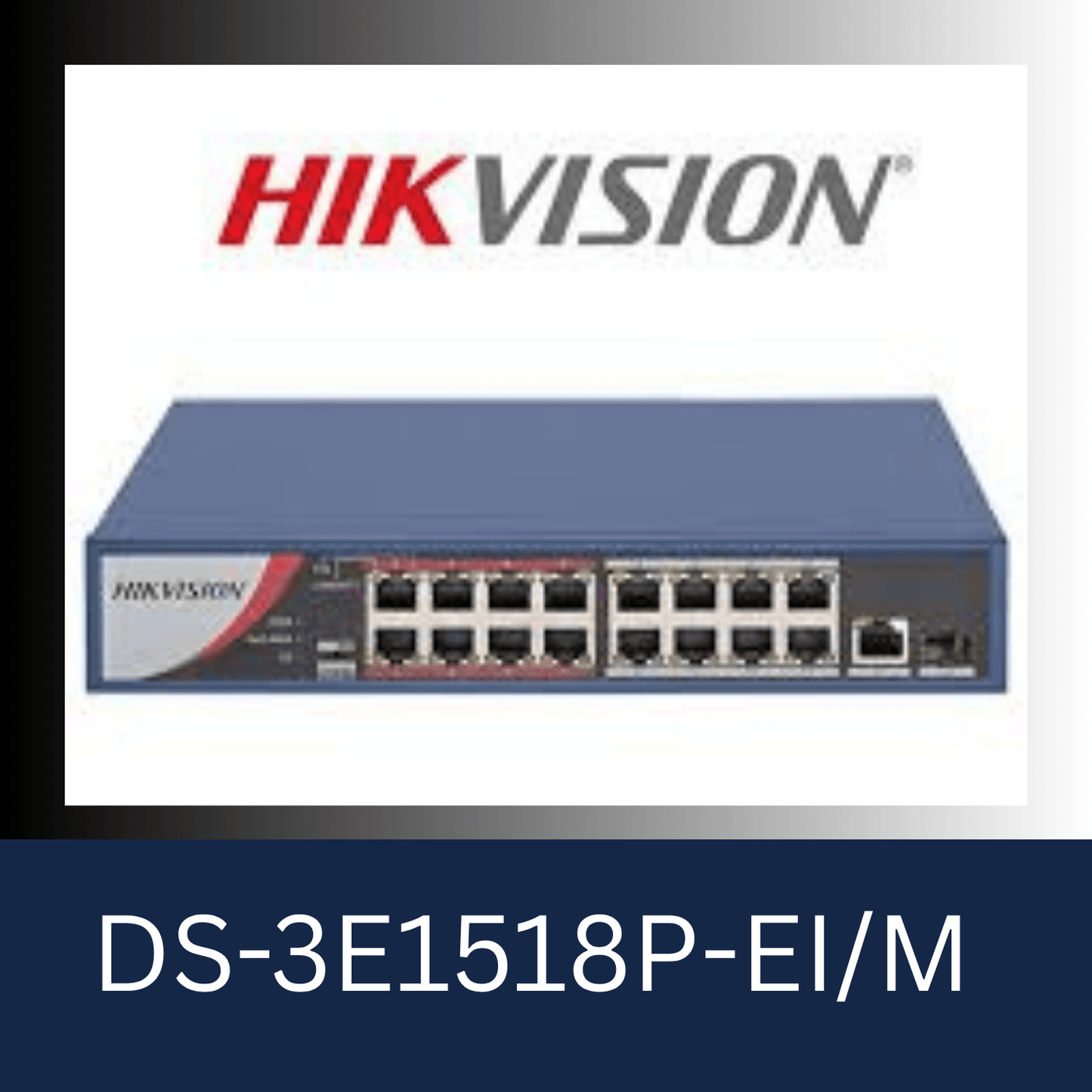 Hikvision 16-Port PoE Switch - DS-3E1518P-EI-M