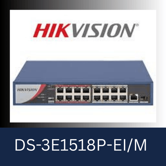 Hikvision 16-Port PoE Switch - DS-3E1518P-EI-M