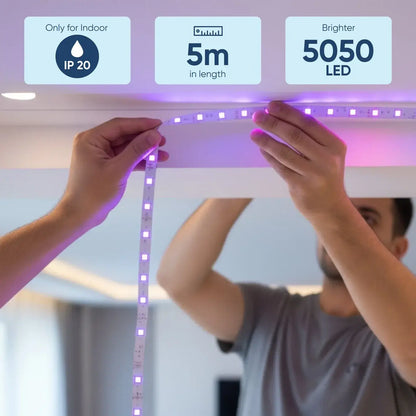 AZIOT Smart LED Strip Light RGB WiFi + BLE – 5 Meter