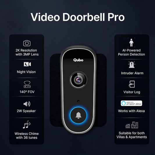Qubo Smart Video Doorbell Pro 2K