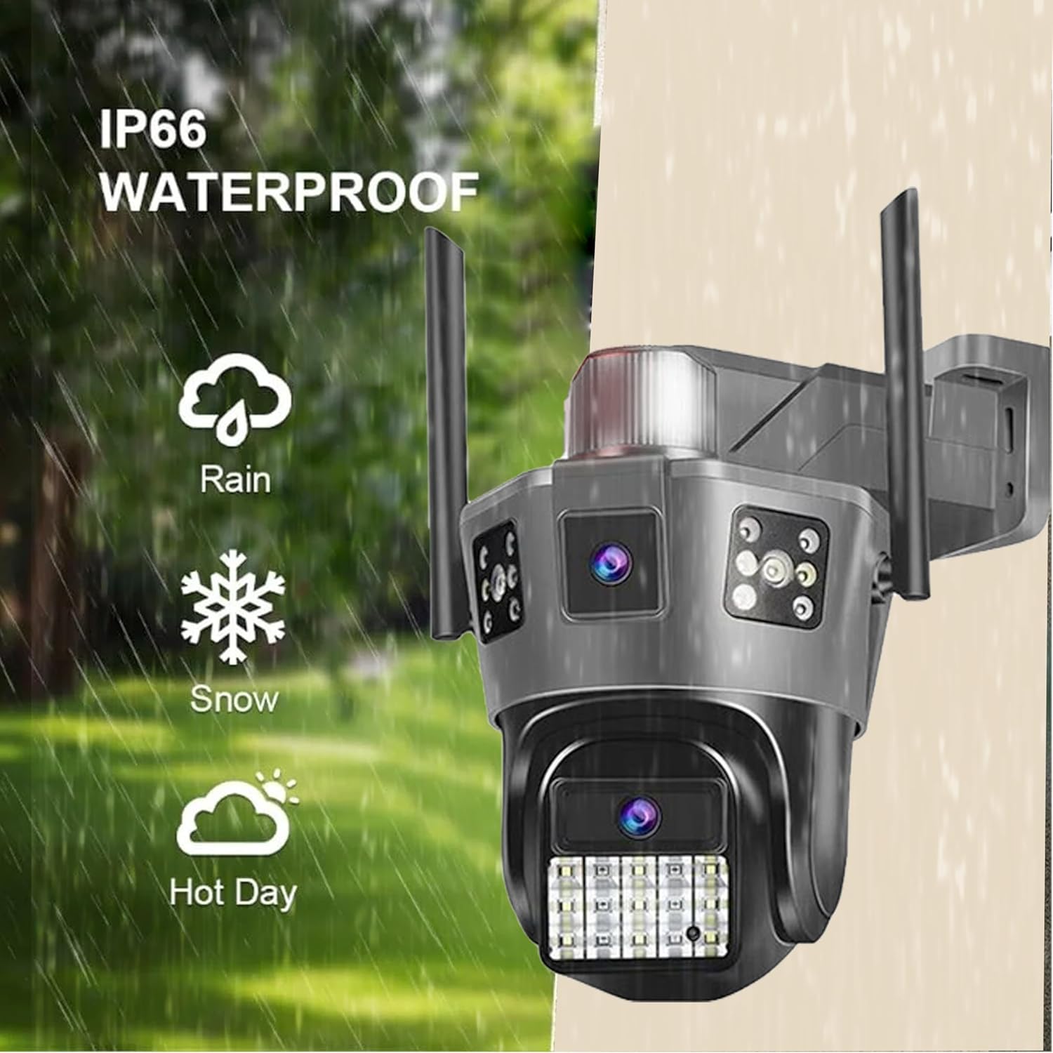 Golens WC15K 3MP HD Dual Lens WiFi PTZ Camera