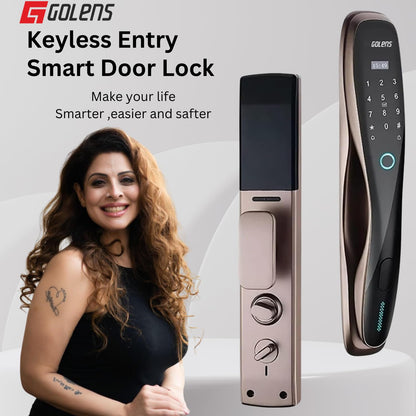 X2 Rose Gold Smart Door Lock 5-in-1 Fingerprint Keyless Entry