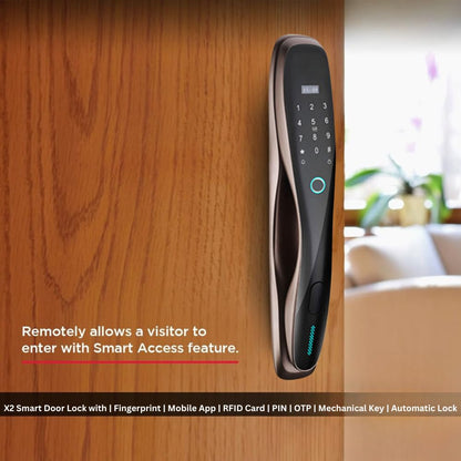 X2 Rose Gold Smart Door Lock 5-in-1 Fingerprint Keyless Entry