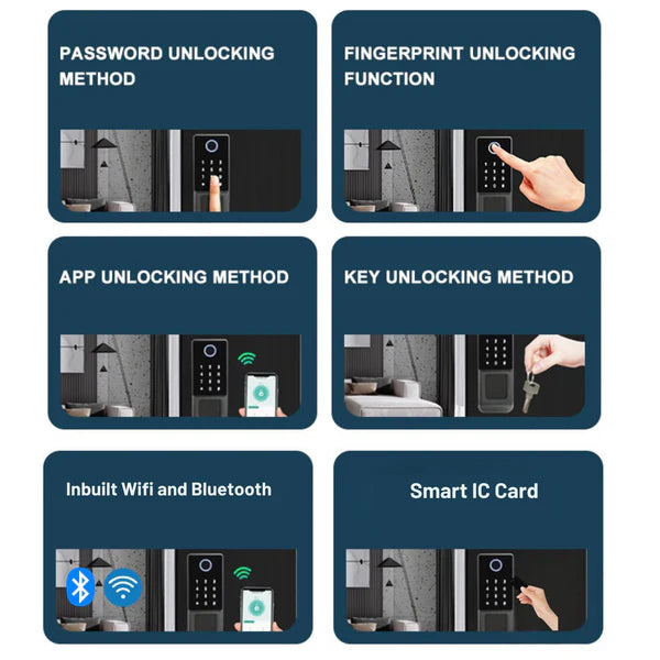 GOLENS X32 Smart Digital Rim Lock