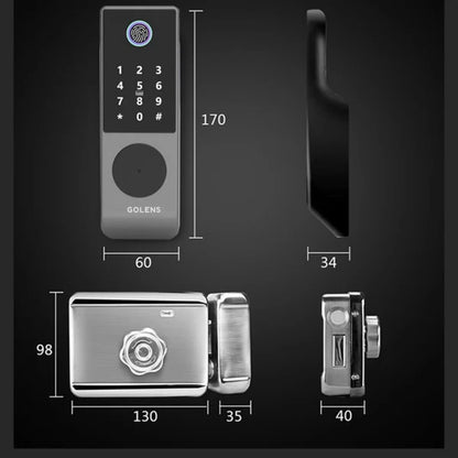 GOLENS X32 Smart Digital Rim Lock