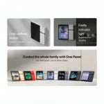 OKOS 3.5" Multi-Function Smart Touch Panel with 3-Gang Smart Switch – Wi-Fi