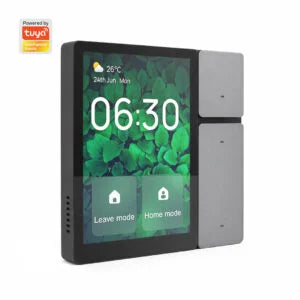 OKOS 3.5" Multi-Function Smart Touch Panel with 3-Gang Smart Switch – Wi-Fi