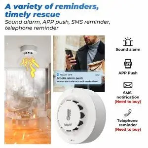 LEDGEBIT Smart Wi-Fi Smoke & Heat Detector