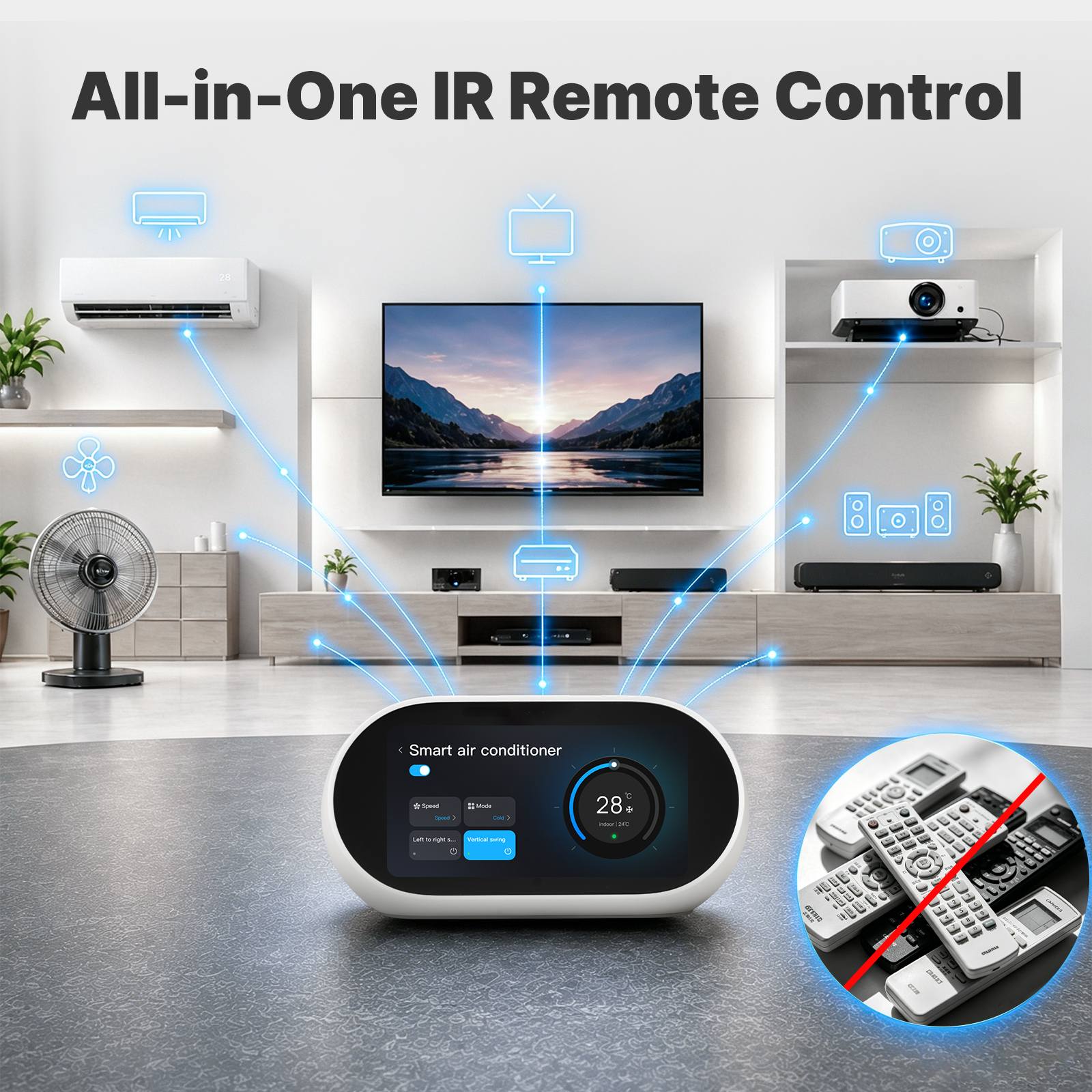 MOES TPL05-T1 Alexa built-in smart home control panel