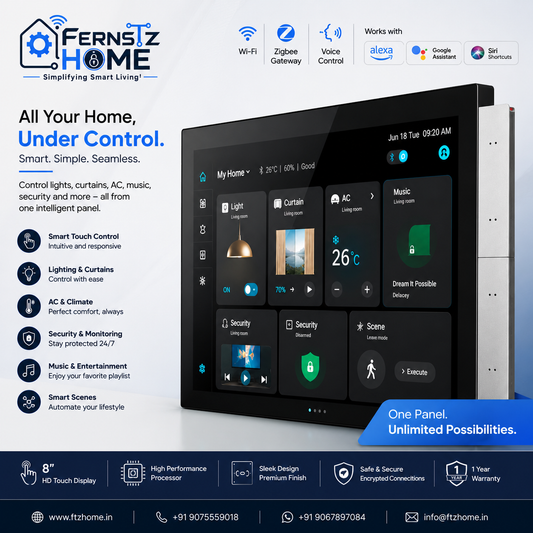 10.1" FTZ  S9E Smart Home Control Panel - Zigbee + BT