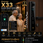 GOLENS X33 (Glossy) Smart Door Lock