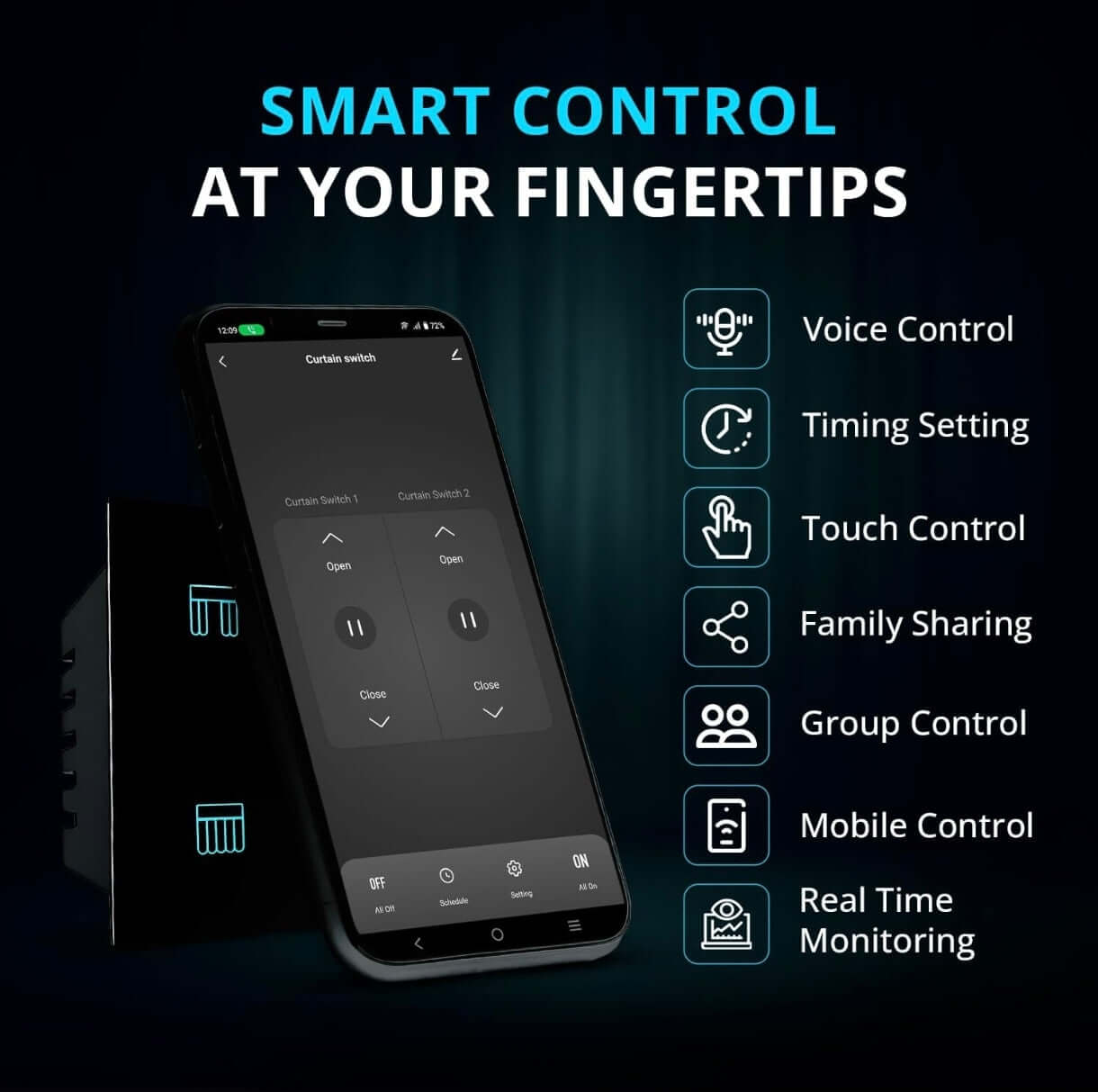 HOMEMATE Smart Curtain Switch