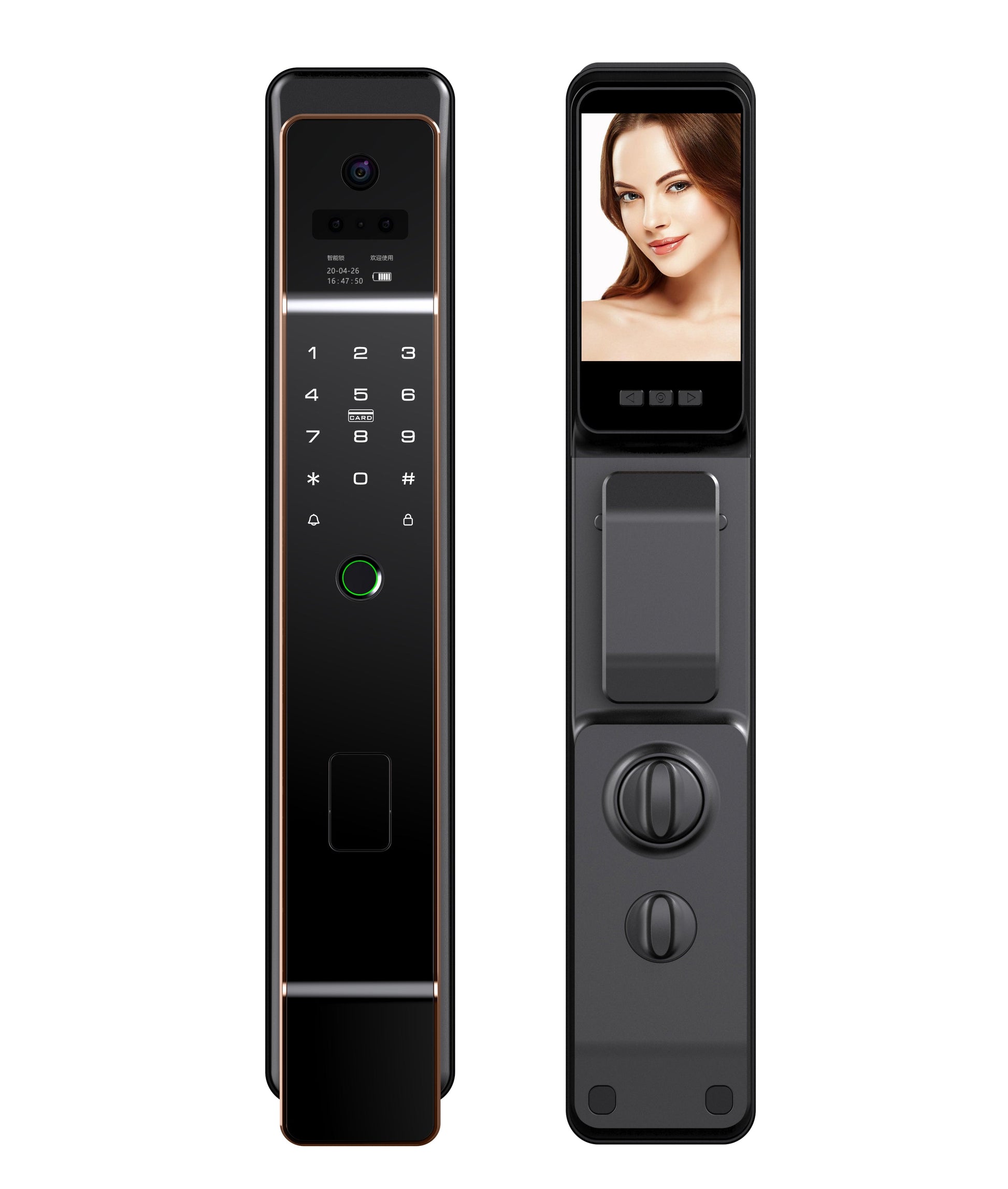 Golens X110Pro Smart Digital Door Lock 3D Facial Recognition Black